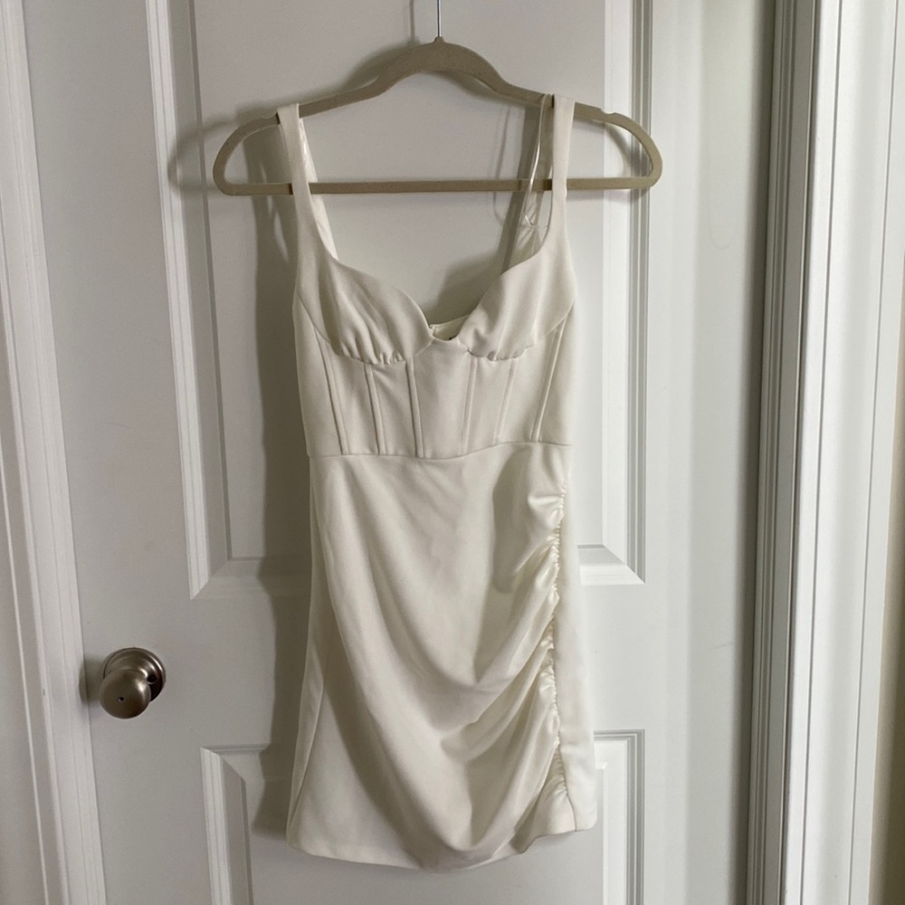 Zara white corset dress